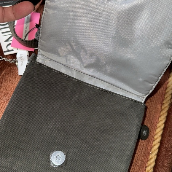 KIPLING purse NEW Eldorado Nylon Crossbody Mini Waterproof Bag Monkey Keychain - Picture 3 of 6